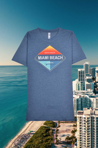 Men's Crewneck South Beach, Miami Shirt - Surf Graphic.png