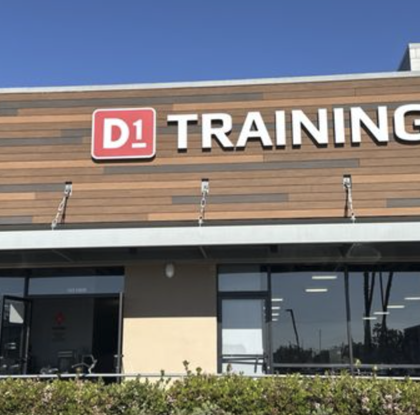 D1 Training Huntington Beach facility exterior on Adams Avenue in Huntington Beach California