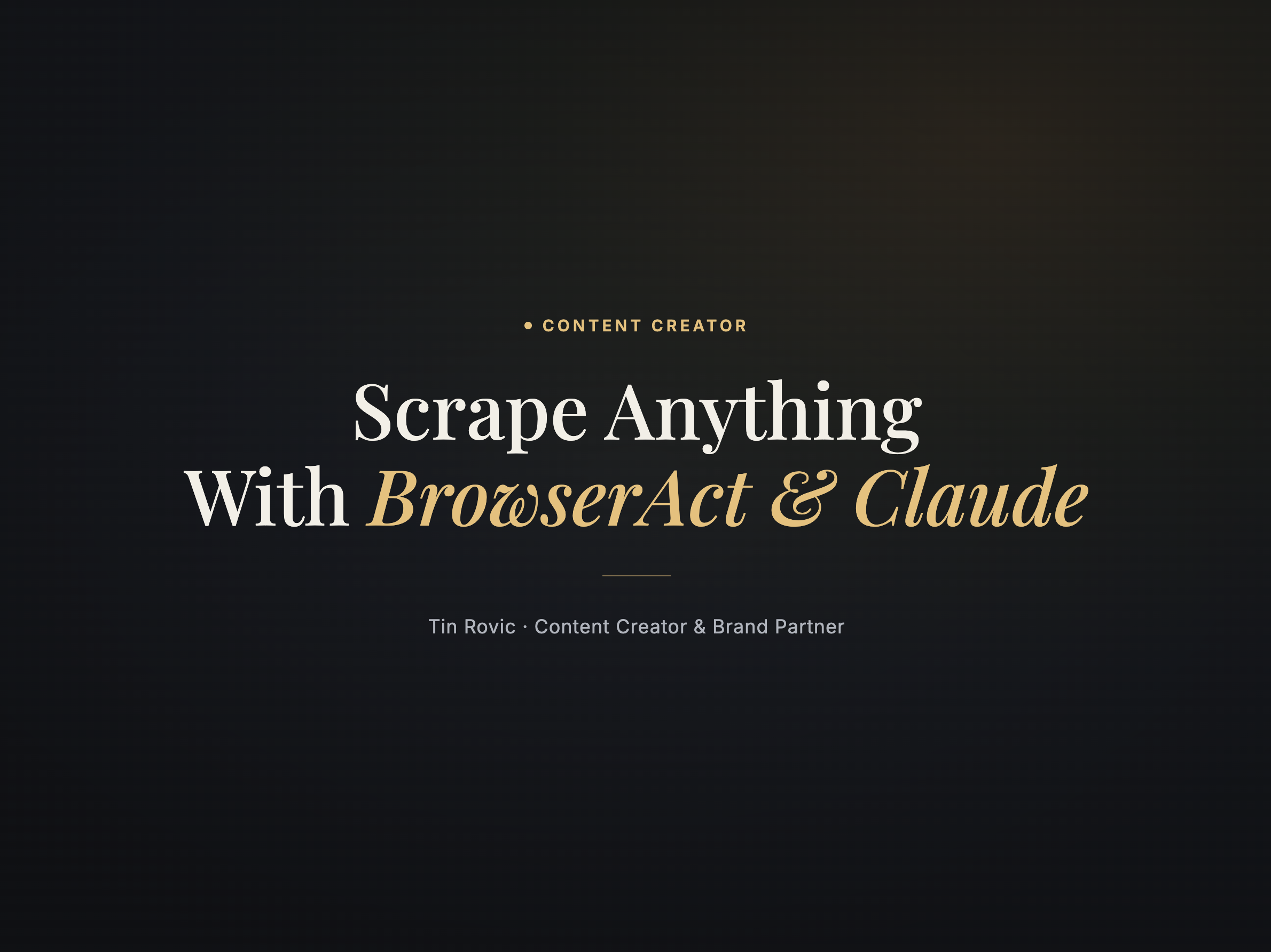 Claude Code + BrowserAct = Scrape Anything Online