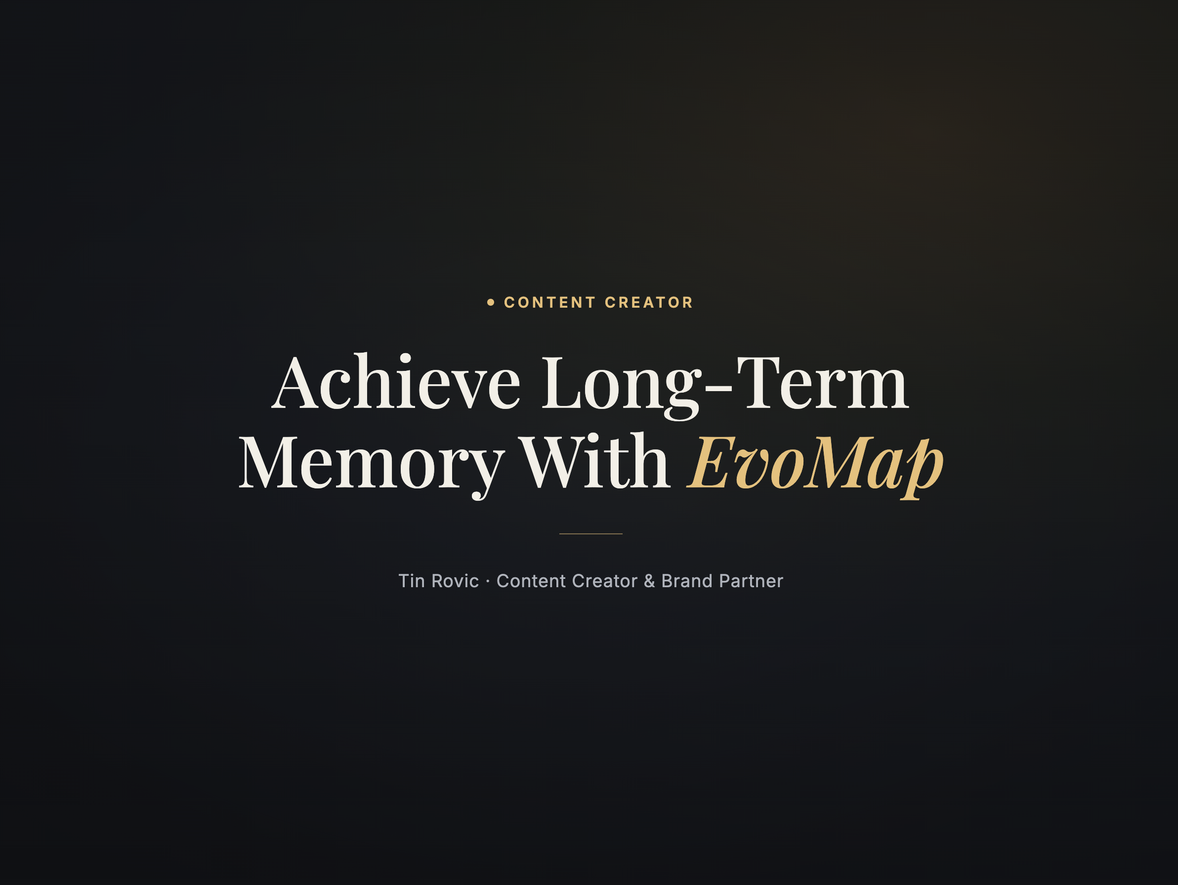 OpenClaw Finally Has Long Term Memory (EvoMap)
