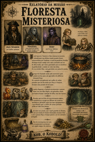 Relatório da missão Floresta misteriosa