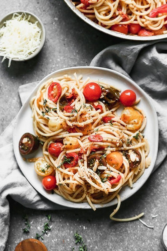 End of Summer Spicy Bucatini Recipe 1.1