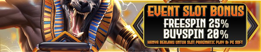 EVENT SLOT BONUS FREESPIN 25% BUYSPIN 20% KHUSUS PP DAN PG