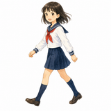 10. 歩きます（あるきます）— berjalan kaki