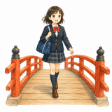 12. 橋を渡ります（はしをわたります）— menyeberangi jembatan