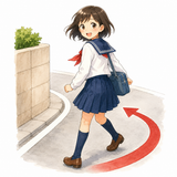 13. 曲がります（まがります）— berbelok