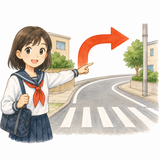 14. 右へ曲がります（みぎへまがります）— berbelok ke kanan