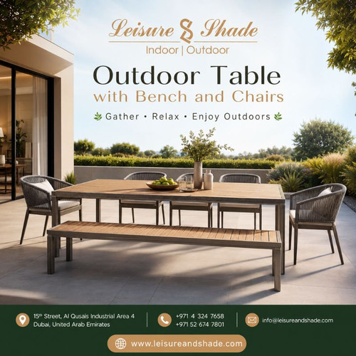 Premium Outdoor Table with Bench and Chairs by Leisure and Shade.jpg
