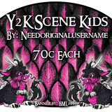 y2k scene kids dragon bun