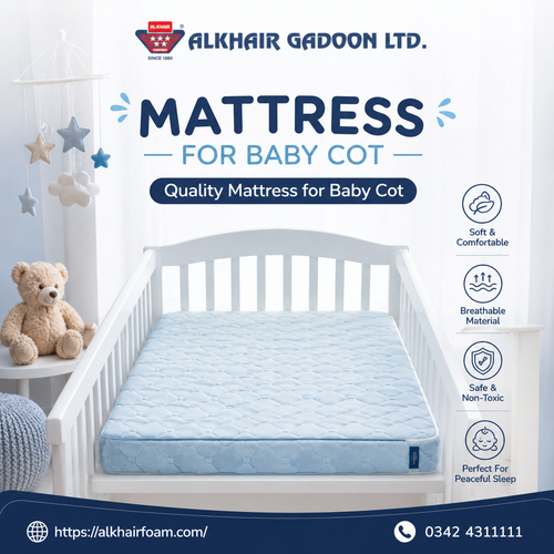 Quality Mattress for Baby Cot | Alkhair Foam Pakistan.png