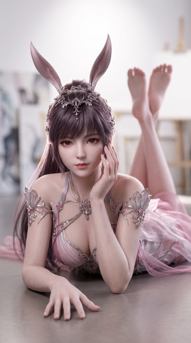 Woman in pink dress pose 202607121017.1