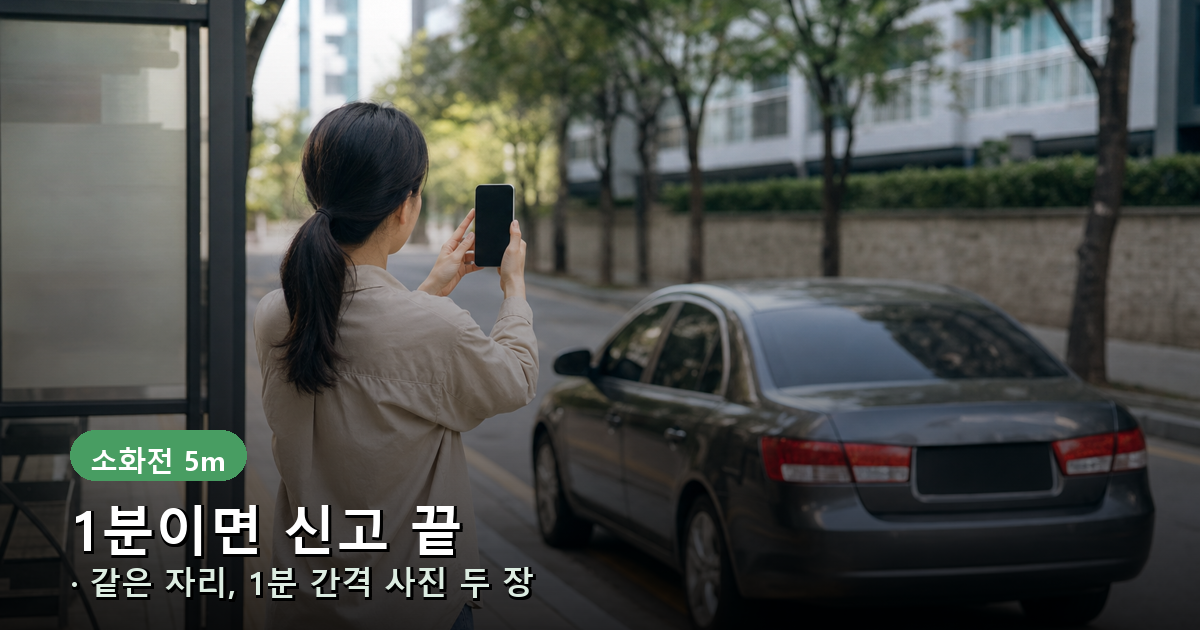 안전신문고 앱으로 불법주정차 사진 찍어 신고하는 방법 안내 배너