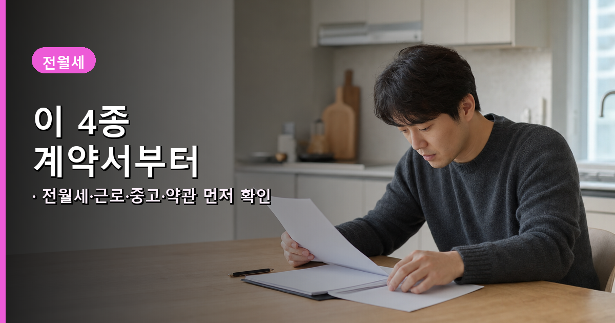 전월세·근로·중고거래 계약서 AI 점검 대상 안내