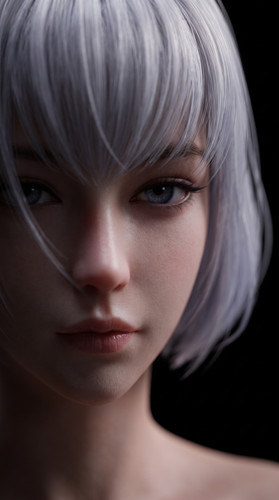 Woman in white dress close up 202607121805.1