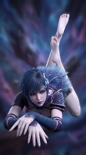 Woman in blue armor lying 202607100730.jpg