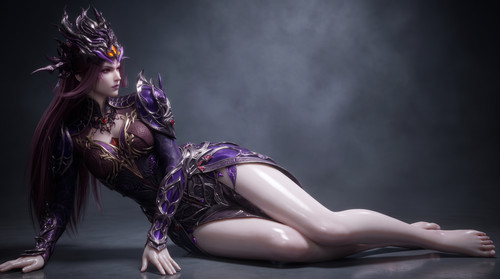 Woman in purple armor lying 202607192333.jpg