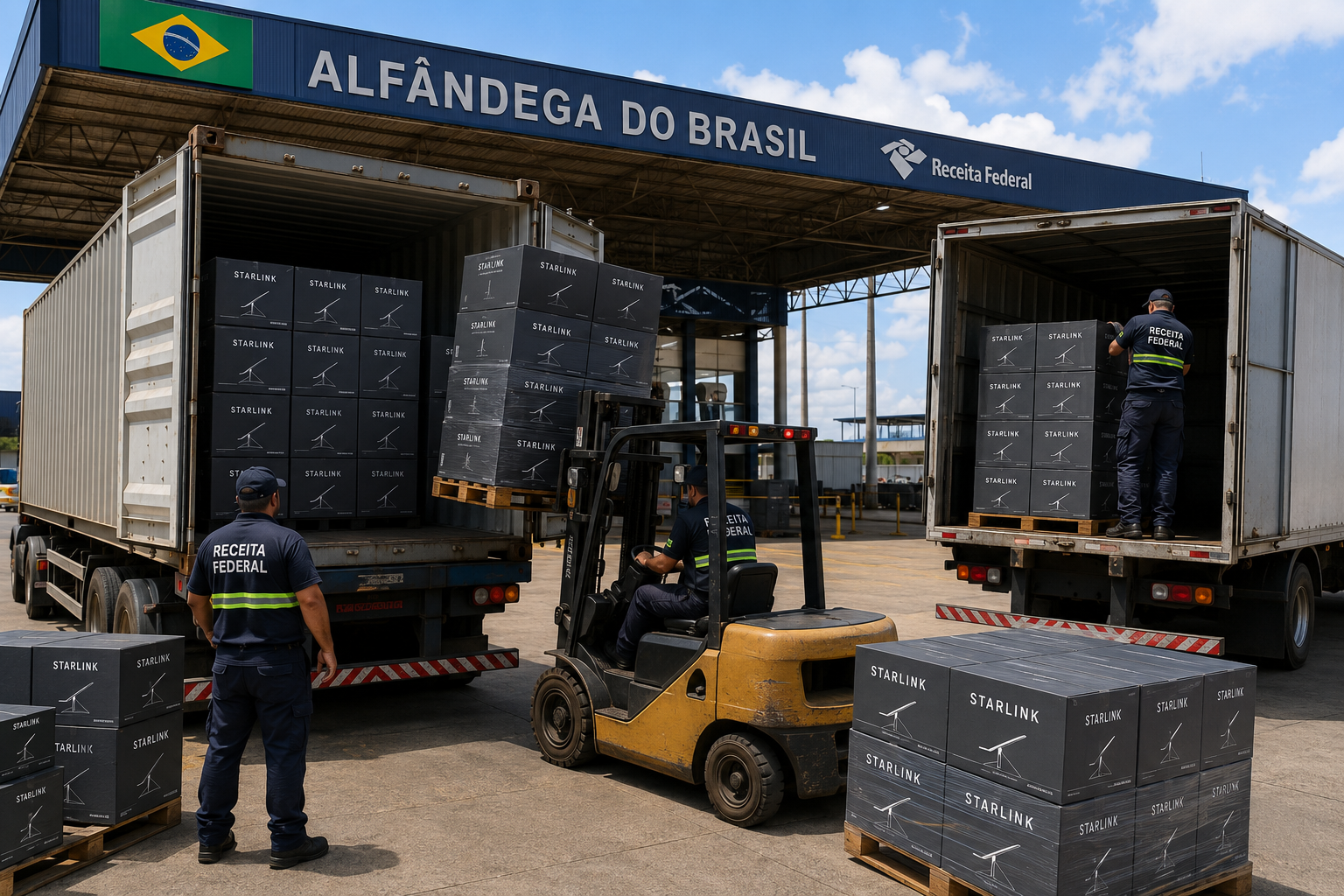 Aplicativo Starlink mostrando status da conexão