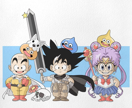  son goku sailor moon saitama slime guts and 2 more dragon ball and 6 more drawn by wesatinthecar sa.jpg