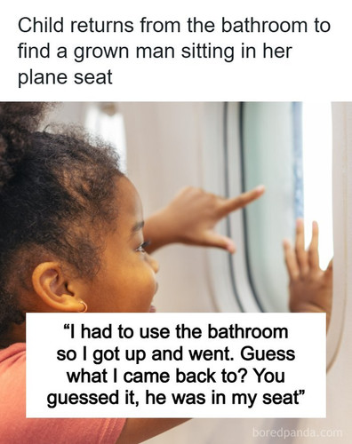 man tries stealing kids plane seat.jpg