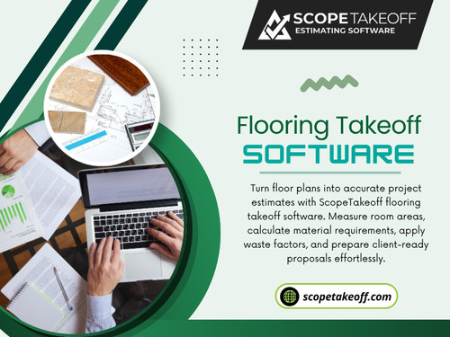 Selecting the right Flooring Takeoff Software can make a significant difference in how flooring projects are planned and managed. The right features help contractors create better estimates and reduce costly mistakes. A reliable solution improves efficiency while supporting smoother project operations. ScopeTakeoff provides professional estimating tools designed to help flooring businesses handle projects with greater confidence.

Click here for more information: https://scopetakeoff.com/flooring-estimating-software

Read Our Blogs:
https://scopetakeoff.medium.com
https://scopetakeoff.wordpress.com
https://scopetakeoff.tumblr.com

More Links:
https://campsite.bio/scopetakeoff
https://dzone.com/users/5519163/scopetakeoff.html
https://www.magcloud.com/user/scopetakeoff