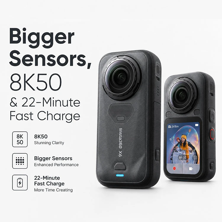 Nhìn Đầu Tiên DJI Osmo 360 II: Thiết Kế Mới Và Nâng Cấp Pin - Hình 7
