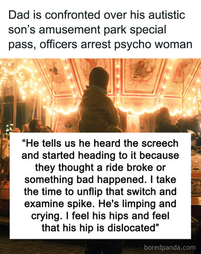 dad amusement park entitled woman arrested sharing.jpg