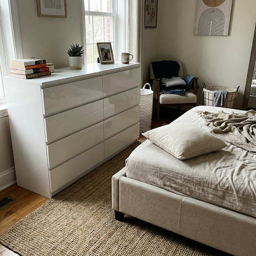 Finally sorted our bedroom storage with this 8 drawer unit.png