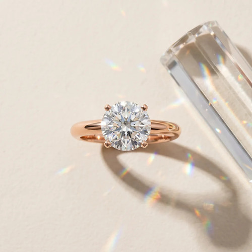Rose Gold Round Cut Diamond Solitaire Four-Prong Engagement.jpg