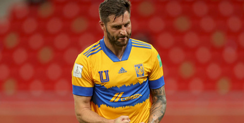 Tigres' forward Andre-Pierre Gignac celebrates a goal during the FIFA Club World Cup second round fo.jpg