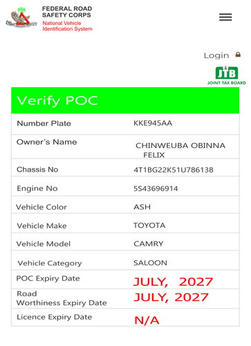 VERIFY POC FRSC KKE945AA.png