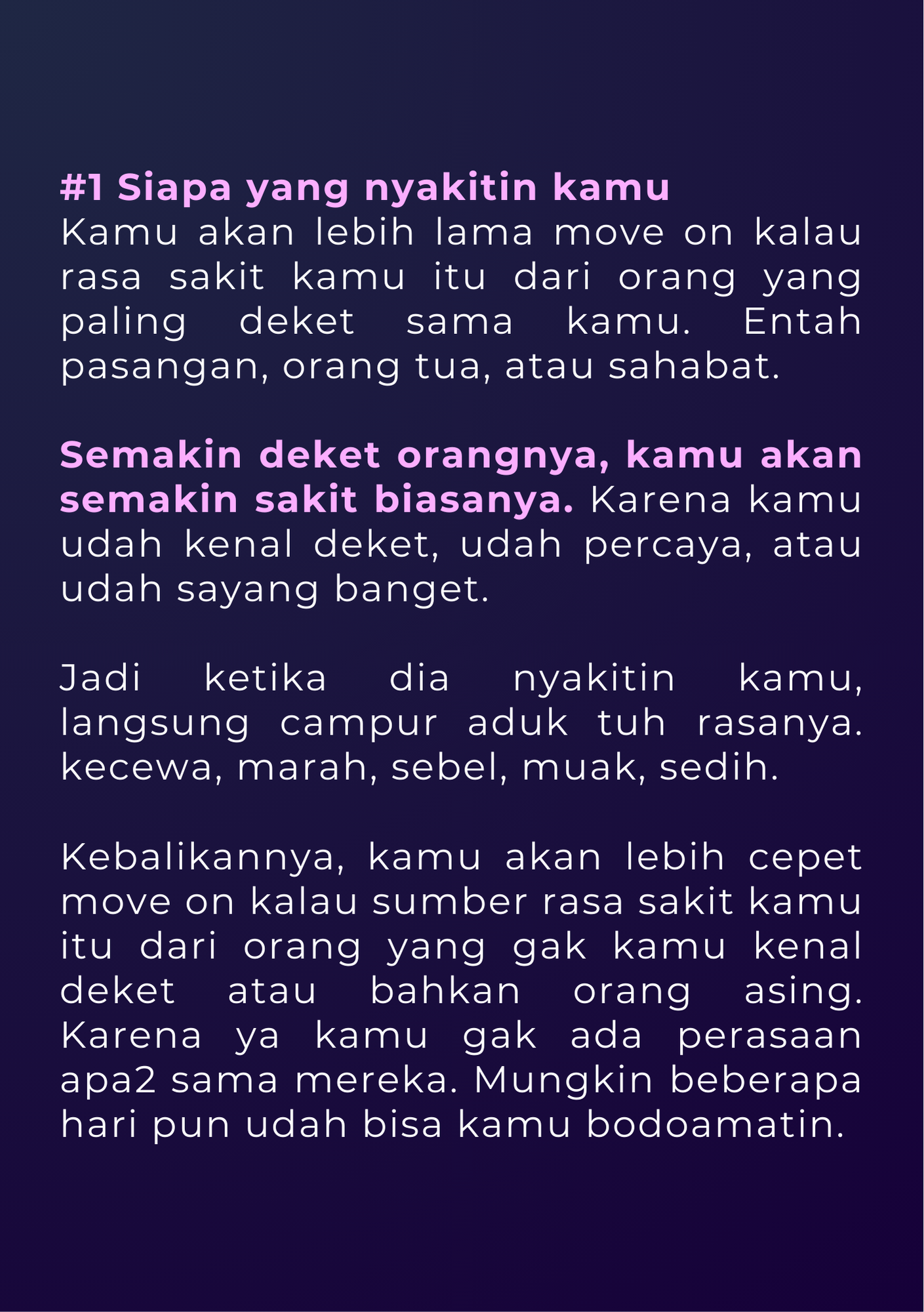 3 Cara Move On