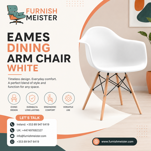 Eames Dining Arm Chair White – Timeless Style for Modern Interiors.png