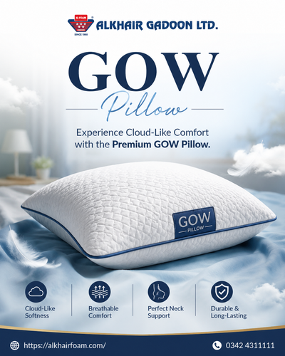 Premium GOW Pillow – Experience Cloud-Like Comfort | Alkhair Foam.png