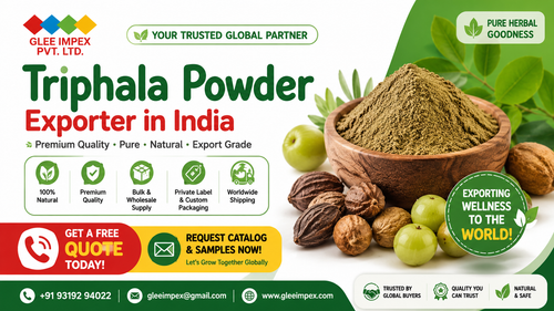 Triphala Powder Exporter in India Premium Herbal Powder Supplier GLEE IMPEX.png