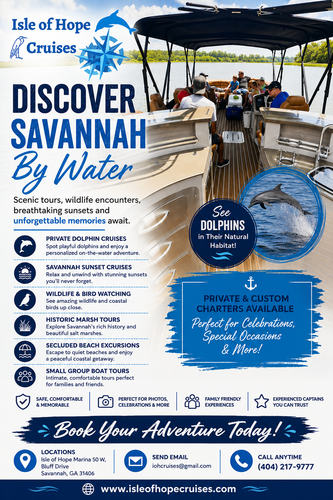 Discover Savannah by Water Private Dolphin & Sunset Cruises Isle of Hope Cruises.png