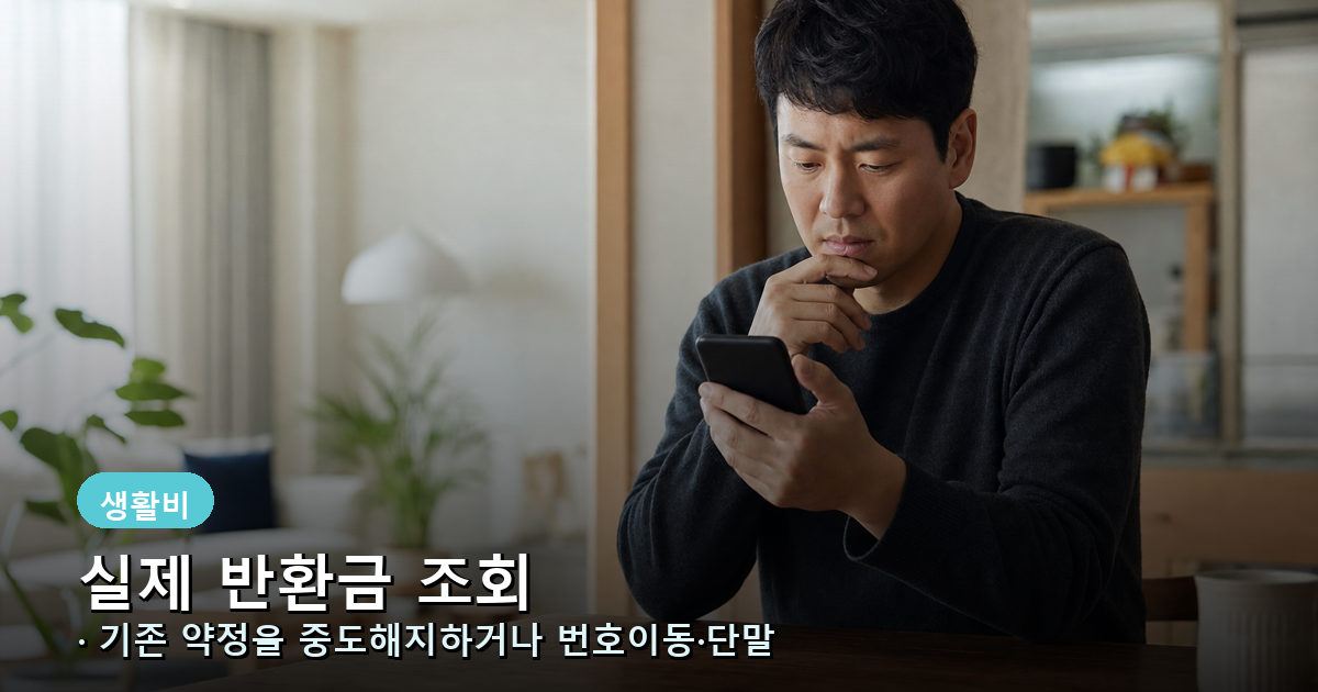  재약정 전에 위약금(할인반환금)부터 조회하세요 내용 이미지
