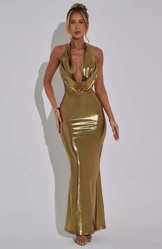 Chirshelle Maxi Dress for Women– 40% Off Metallic Party Dress USA | Qorsage.jpg