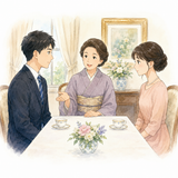 28. ［お］見合い（［お］みあい）— perjodohan