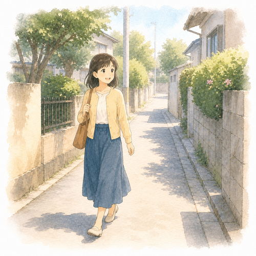 3. 通ります（とおります）［道を～］— lewat, melalui jalan.png