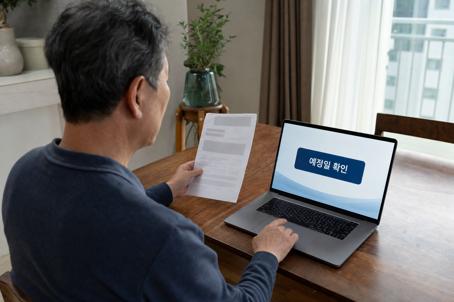 개인 통지를 먼저 읽고 국민연금공단 지급 안내를 확인하려는 수급자