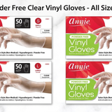 Annie Vinyl Gloves 50 Count (Clear)