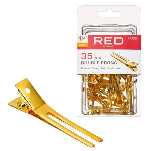 Red by Kiss Double Prong Clips (35 Count) Gold.png