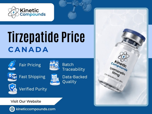 When reviewing Tirzepatide Price Canada options, laboratories should also evaluate:
● Analytical verification.
● Product documentation.
● Batch consistency.
● Supplier transparency.
● Quality assurance practices.

Official Website - https://kineticcompounds.com/product/tirzepatide/

Contact us -
Whatsapp No : +12369780358

Read Our Blogs -
https://kineticcompounds.weebly.com/
https://kineticcompounds.systeme.io/kinetic-compounds
https://kineticcompounds.mystrikingly.com

More Links -
https://linktr.ee/kineticcompounds
https://beacons.ai/kineticcompounds
https://gravatar.com/kineticcompound