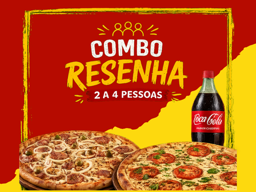 Combo Resenha 2 Pizzas 12 grande 12 Fatias (3 a 6 pessoas) + Refri GRATIS.png