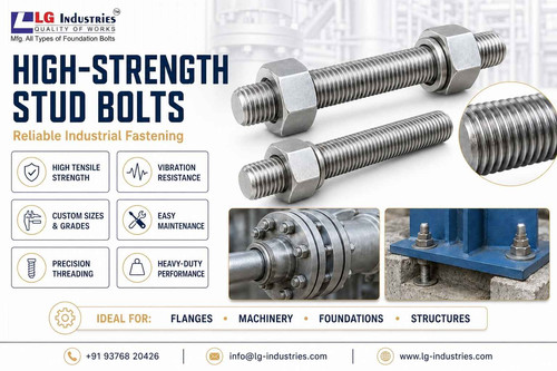 High Strength Stud Bolts for Reliable Industrial Applications LG Industries.jpg