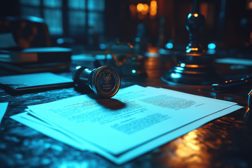 vecteezy a document sits on top of a desk with a seal 69778546.jpg