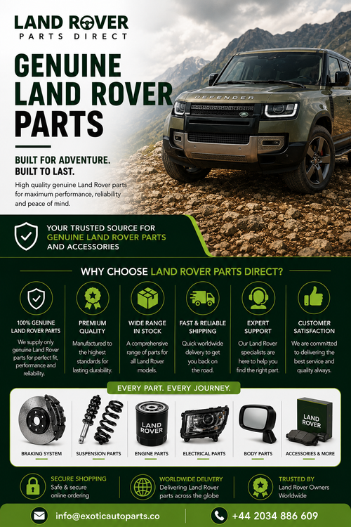 Meta Description:
Find genuine Land Rover parts for quality, reliability and performance. Shop a wide range of Land Rover parts and accessories with worldwide delivery.
For Land Rover Parts Visit us: https://landroverpartsdirect.online/