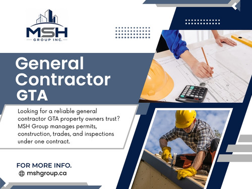 Strong General Contractor in GTA helps prevent many of the unexpected costs that can affect commercial projects. Careful planning, consistent communication, and experienced leadership reduce unnecessary delays while helping every stage of construction move forward with greater confidence.

Click here for more information:https://mshgroup.ca/general-contracting/

Address: 426 Maria Antonia Rd, Woodbridge, ON L4H 2Y9, Canada
Phone: 647-886-4990

Read Our Blogs:
https://site-g0kba3nl5.godaddysites.com/
https://mshgroupca.wordpress.com/
https://mshgroupca.tumblr.com/

More Links:
https://mez.ink/mshgroupca
https://www.ted.com/profiles/51969087
https://mastodon.social/@mshgroupca
https://luma.com/user/mshgroupca