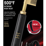 Hot &amp; Hotter Electrical Straightening Comb Medium Curved Teeth