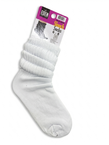 Eden Slouch Socks 6 8 Size White.png